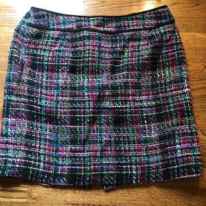 Talbots Multi Color Tweed Pencil Skirt